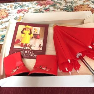 American Girl Molly’s Winter Umbrella & Boots